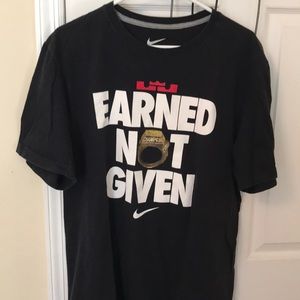 LeBron James Earned not given shirt